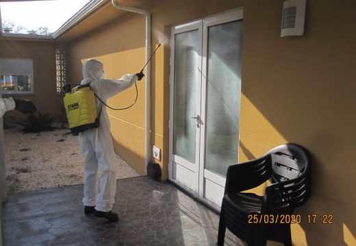 A Xunta realizou 50 actuacións desinfección dos exteriores das residencias de maiores e discapacitados e dos centros de saúde na comarca de Bergantiños-Costa da Morte